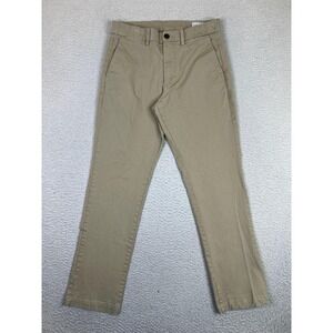 Gap Straight Performance Pants Mens 29x30 Beige Stretch Chino Flat Front Casual